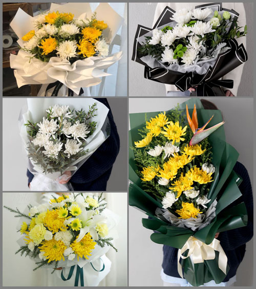 湖南常德津市市白衣镇钟灵村白事花束代送